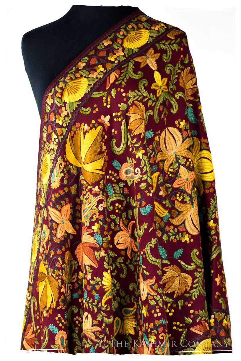 Jardin du Chinar du Bordeaux Cachemire Antiquaires Shawl