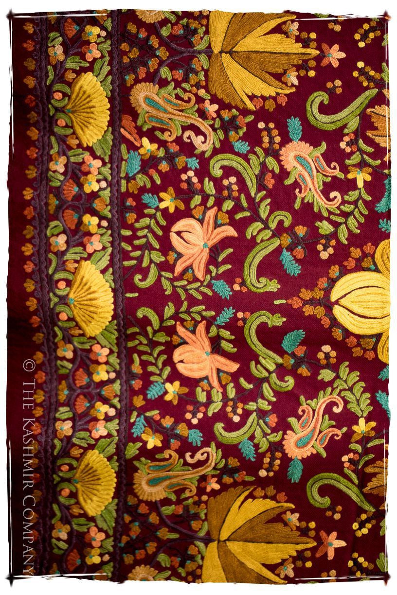 Jardin du Chinar du Bordeaux Cachemire Antiquaires Shawl