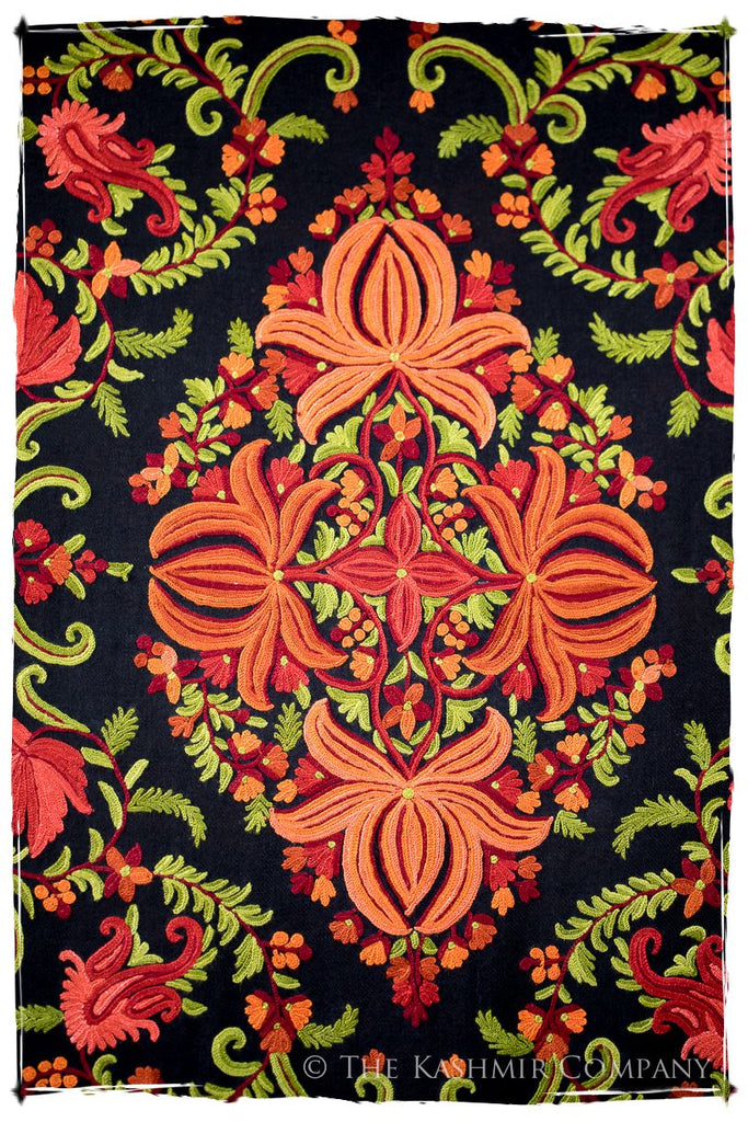 Jardin Chinar de Bijoux Rouges en Cachemire Antiquaires Shawl