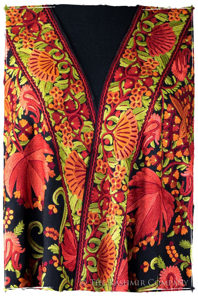 Jardin Chinar de Bijoux Rouges en Cachemire Antiquaires Shawl