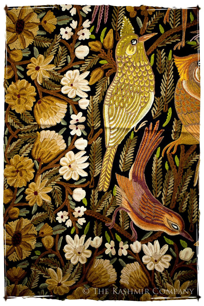 Oiseaux d'Afrique du Nord Arabe Antiquaires Shawl