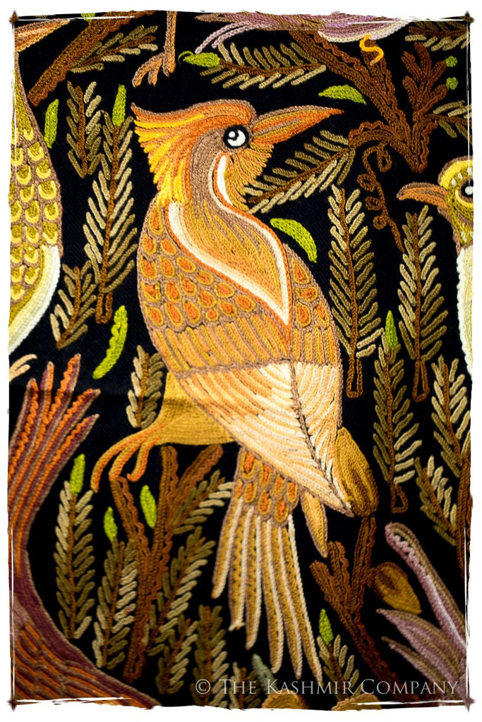 Oiseaux d'Afrique du Nord Arabe Antiquaires Shawl