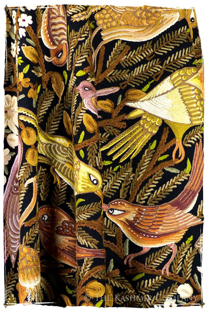 Oiseaux d'Afrique du Nord Arabe Antiquaires Shawl
