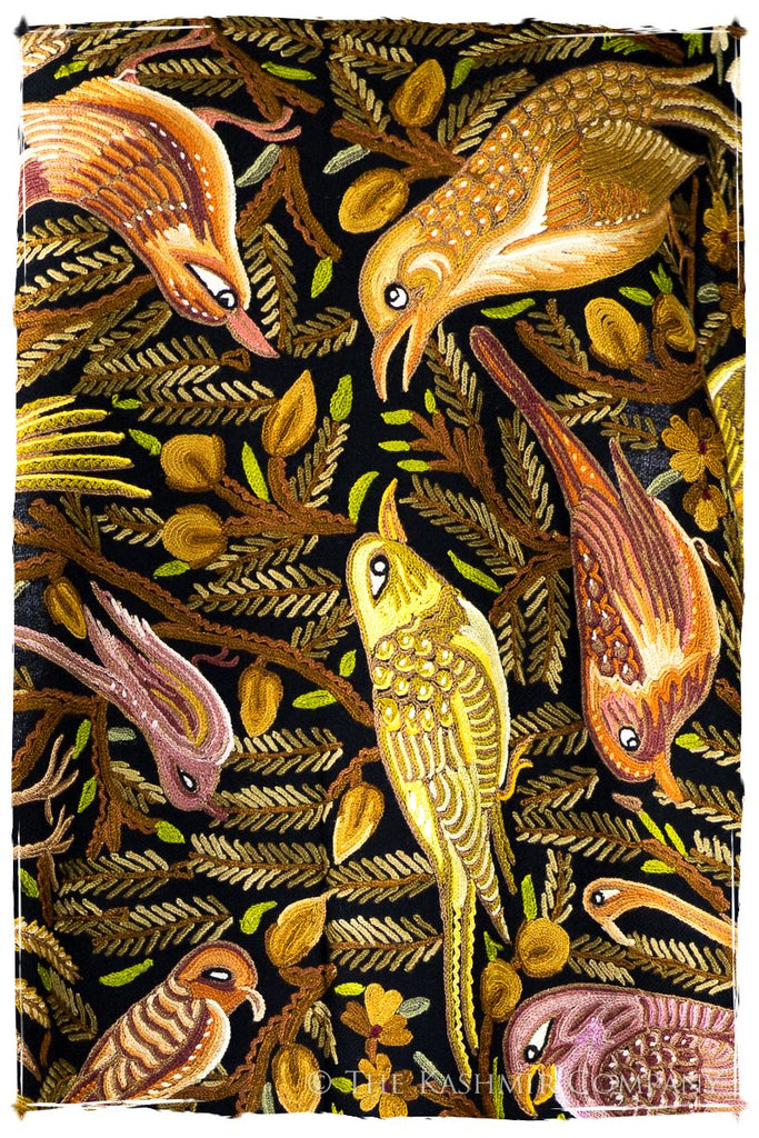 Oiseaux d'Afrique du Nord Arabe Antiquaires Shawl