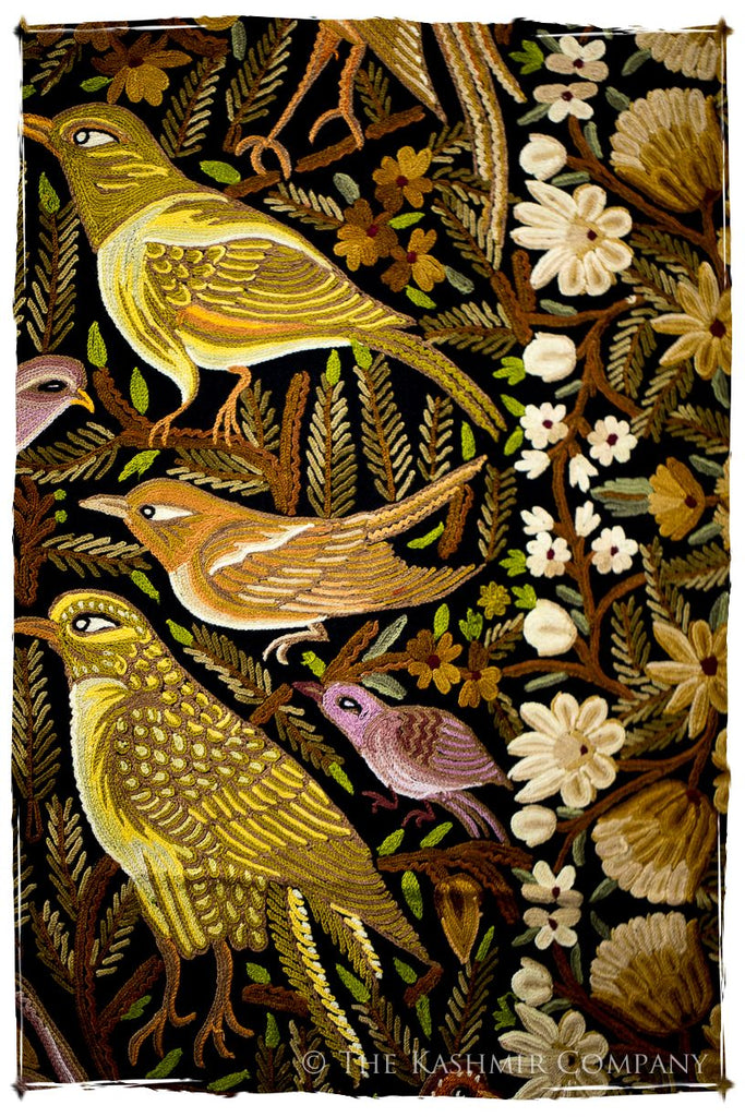 Oiseaux d'Afrique du Nord Arabe Antiquaires Shawl