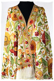Fleur de Soleil Ivoire Indienne Antiquaires Shawl