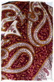The Mona Lisa Bordeaux Blanc Deux Shawl