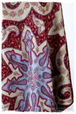 The Mona Lisa Bordeaux Marin Deux Shawl