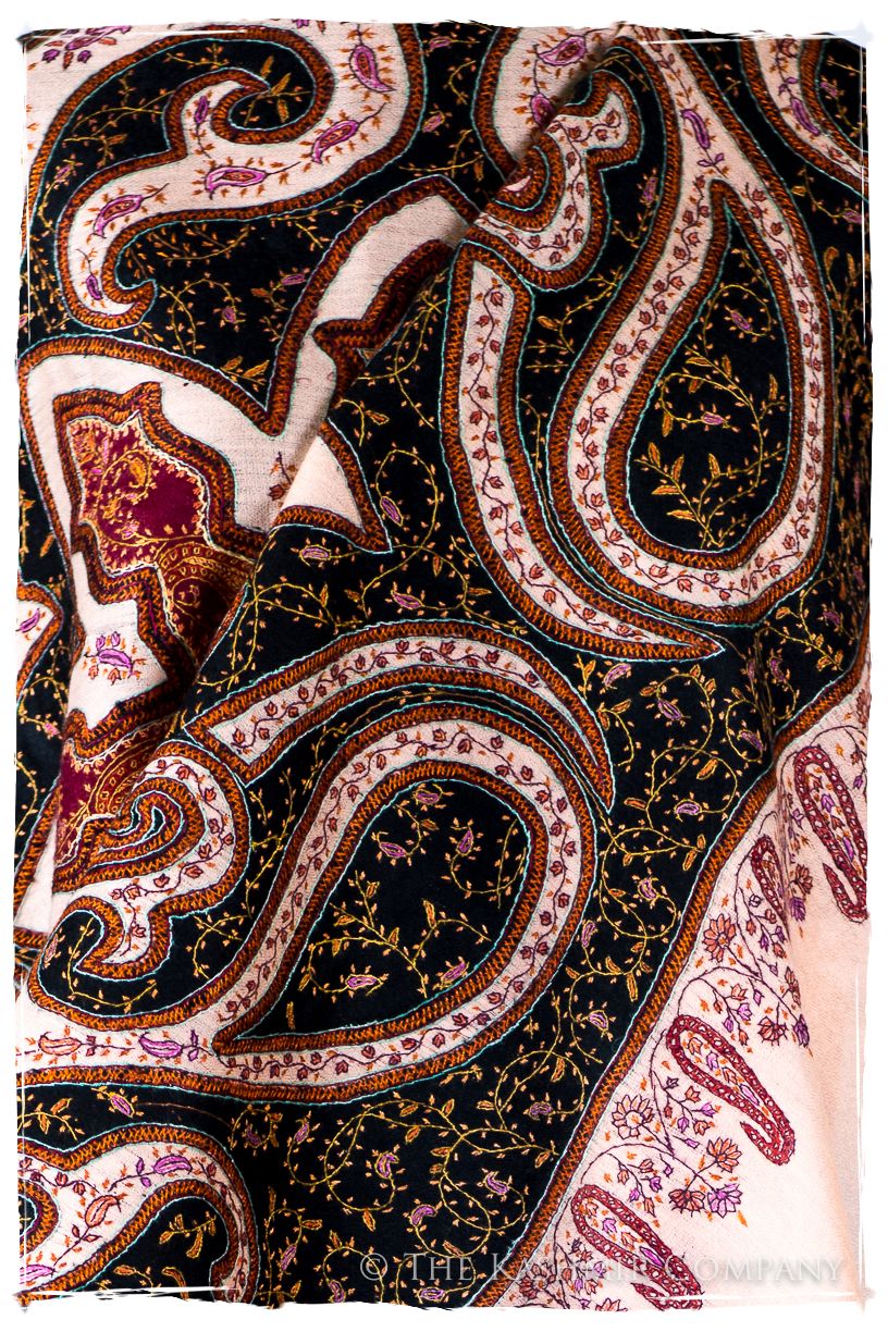 The Mona Lisa Noir Rose Deux Shawl