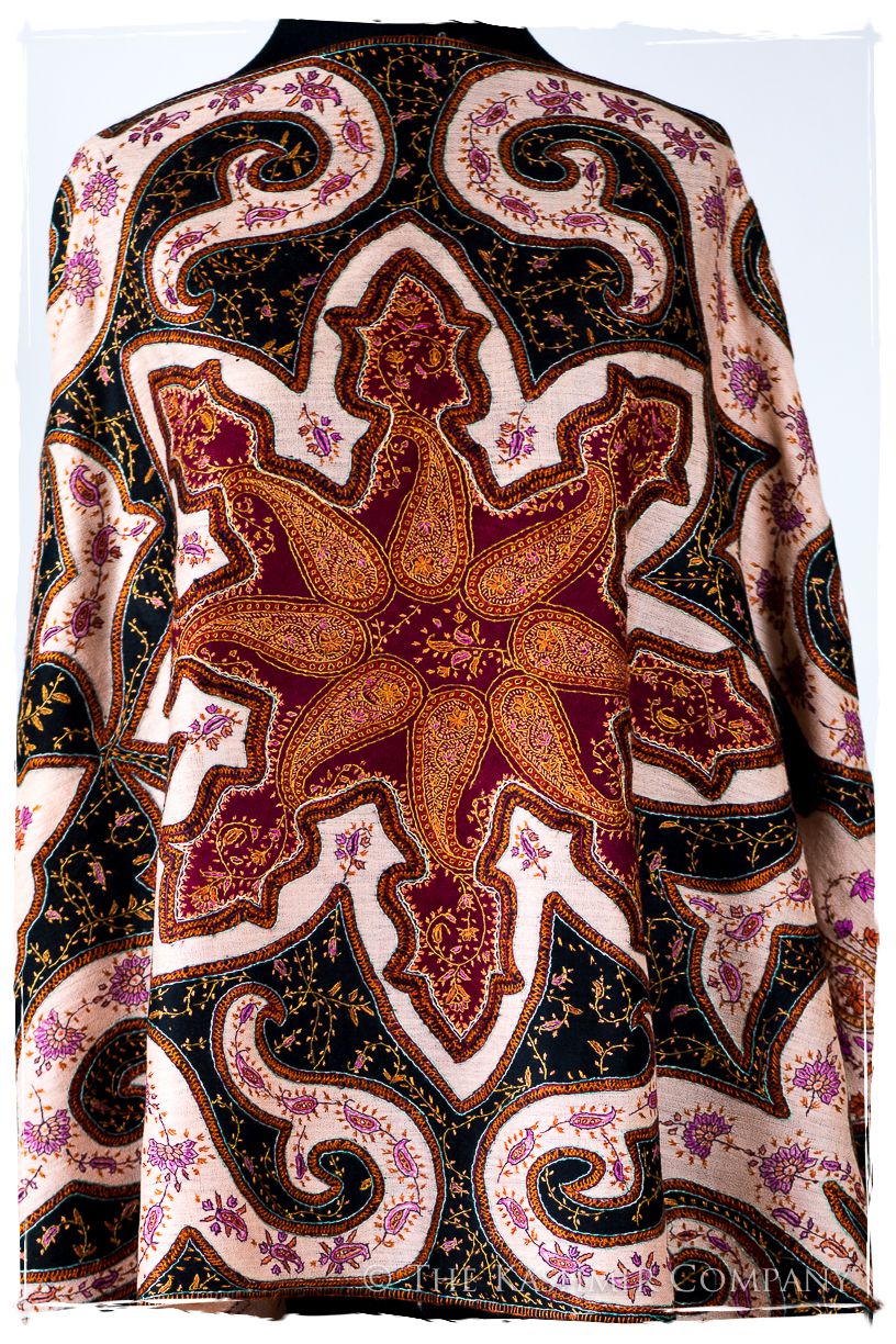 The Mona Lisa Noir Rose Deux Shawl