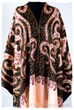 The Mona Lisa Noir Rose Deux Shawl