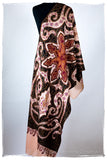 The Mona Lisa Noir Rose Deux Shawl