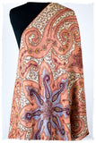 The Mona Lisa Peach Amber Deux Shawl