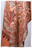 The Mona Lisa Peach Amber Deux Shawl