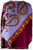 The Mona Lisa Bordeaux Aztec Gold Deux Shawl