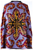 The Mona Lisa Bordeaux Aztec Gold Deux Shawl