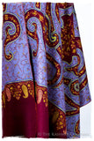 The Mona Lisa Bordeaux Aztec Gold Deux Shawl