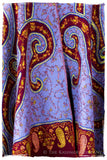The Mona Lisa Bordeaux Aztec Gold Deux Shawl