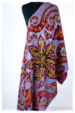 The Mona Lisa Bordeaux Aztec Gold Deux Shawl