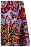 The Mona Lisa Bordeaux Aztec Gold Deux Shawl