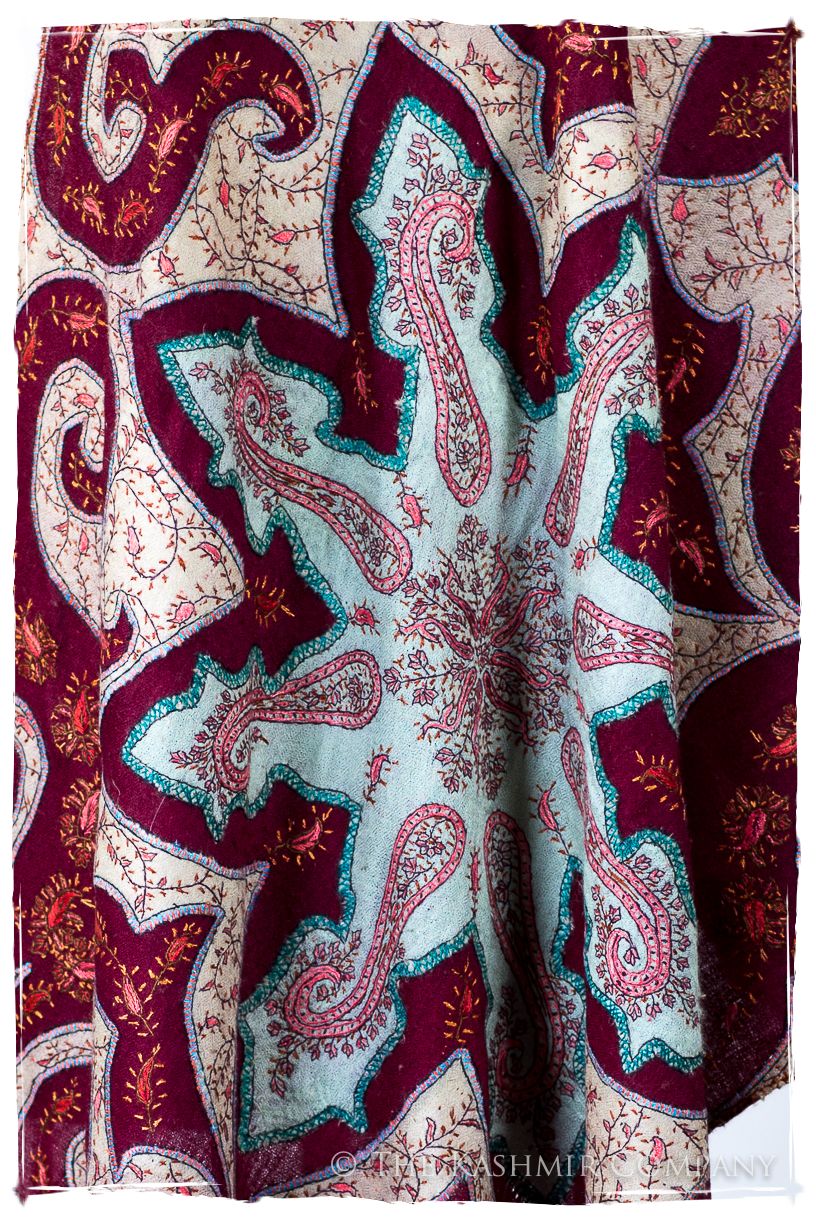 The Mona Lisa Napa Bordeaux Deux Shawl