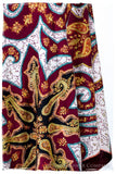 The Mona Lisa Bordeaux Aspen Gold Blanc Deux Shawl