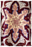 The Mona Lisa Bordeaux Gold Blanc Deux Shawl