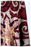 The Mona Lisa Bordeaux Gold Blanc Deux Shawl
