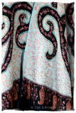 The Mona Lisa Bordeaux Noir Marina Deux Shawl