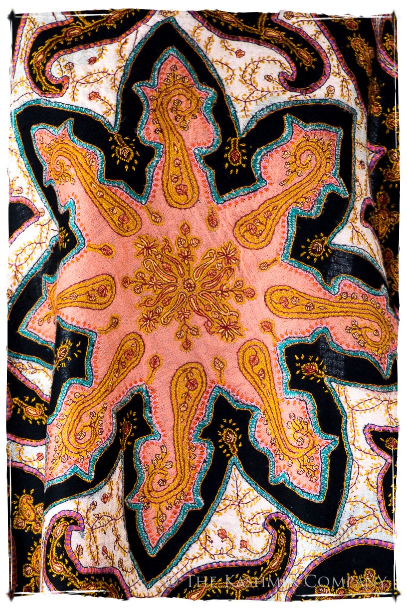 The Mona Lisa Noir Rose Gold Deux Shawl