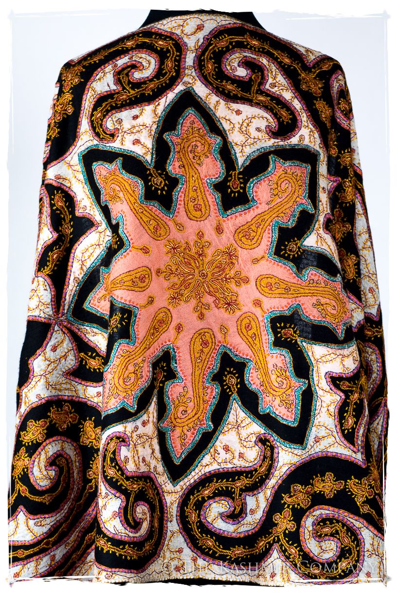 The Mona Lisa Noir Rose Gold Deux Shawl