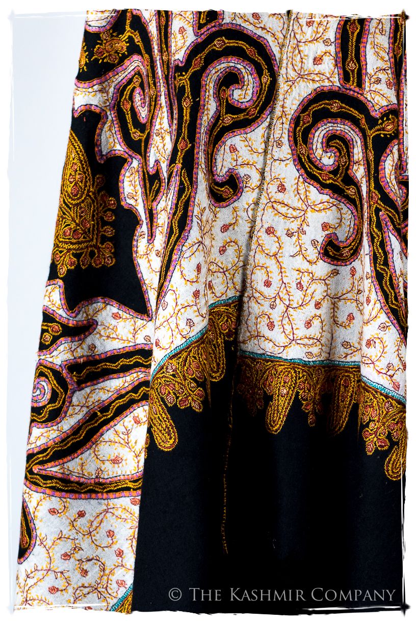 The Mona Lisa Noir Rose Gold Deux Shawl