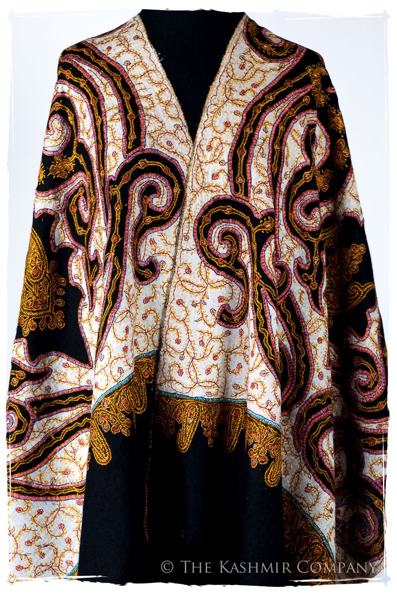 The Mona Lisa Noir Rose Gold Deux Shawl