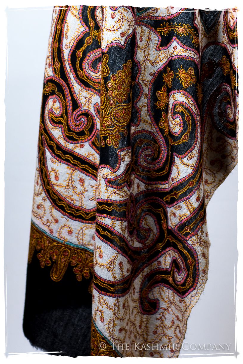 The Mona Lisa Noir Rose Gold Deux Shawl