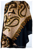 The Mona Lisa Noir Malay Gold Deux Shawl