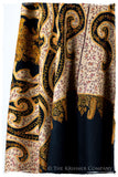 The Mona Lisa Noir Malay Gold Deux Shawl
