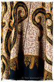The Mona Lisa Noir Malay Gold Deux Shawl