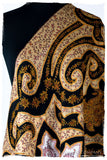 The Mona Lisa Noir Malay Gold Deux Shawl