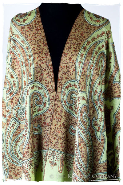 The Mona Lisa Celadon Mist Deux Shawl