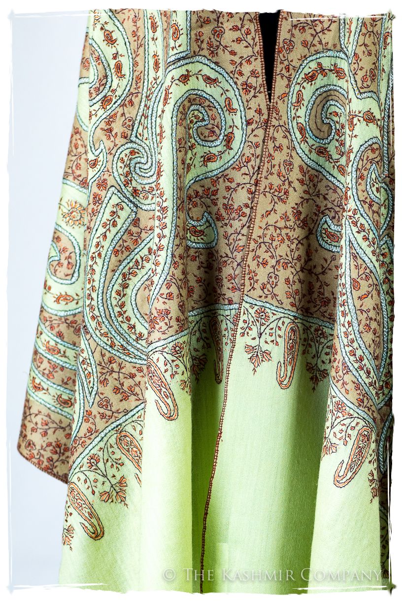 The Mona Lisa Celadon Mist Deux Shawl