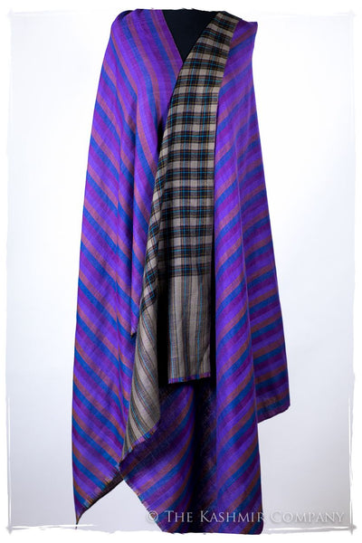 The MacLain - Handloom Cashmere Reversible Grand Shawl