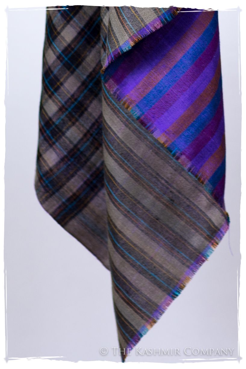 The MacLain - Handloom Cashmere Reversible Grand Shawl