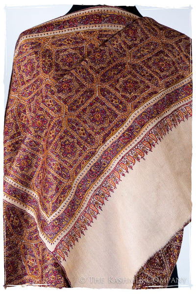 Sarah Jama de'Laine Sozni Paisley Orient Shawl