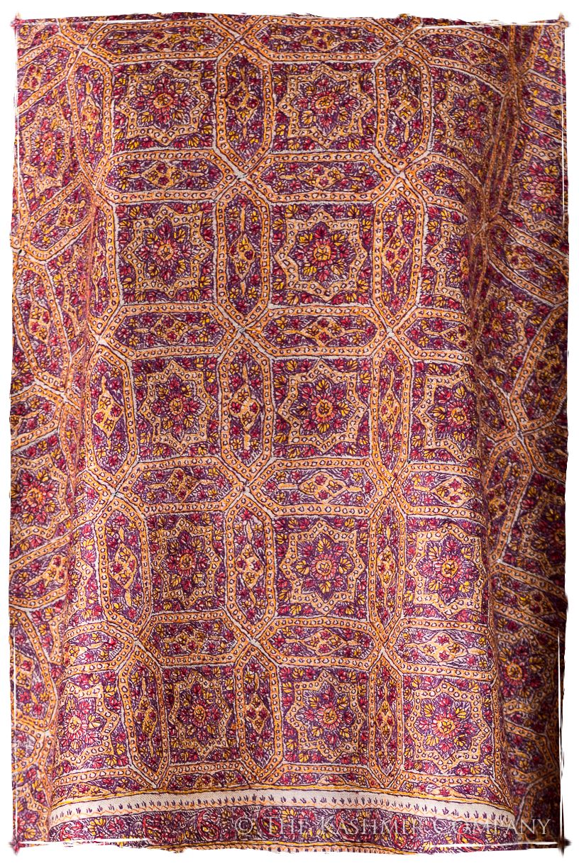 Sarah Jama de'Laine Sozni Paisley Orient Shawl