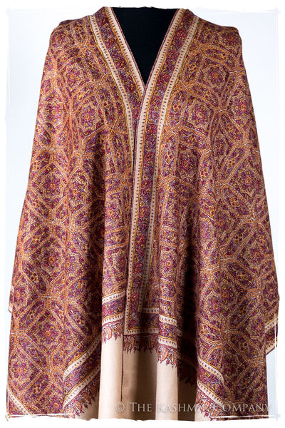 Sarah Jama de'Laine Sozni Paisley Orient Shawl