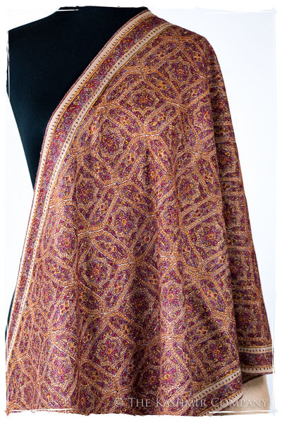 Sarah Jama de'Laine Sozni Paisley Orient Shawl