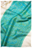 Serafina Paisley Frontière Pashmina Cashmere Scarf