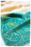 Serafina Paisley Frontière Pashmina Cashmere Scarf