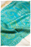 Serafina Paisley Frontière Pashmina Cashmere Scarf