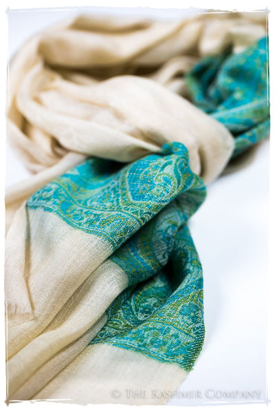 Serafina Paisley Frontière Pashmina Cashmere Scarf